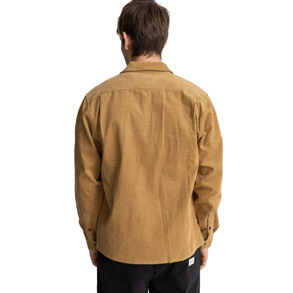 Rhythm - Corduroy Long Sleeve Shirt - Camel