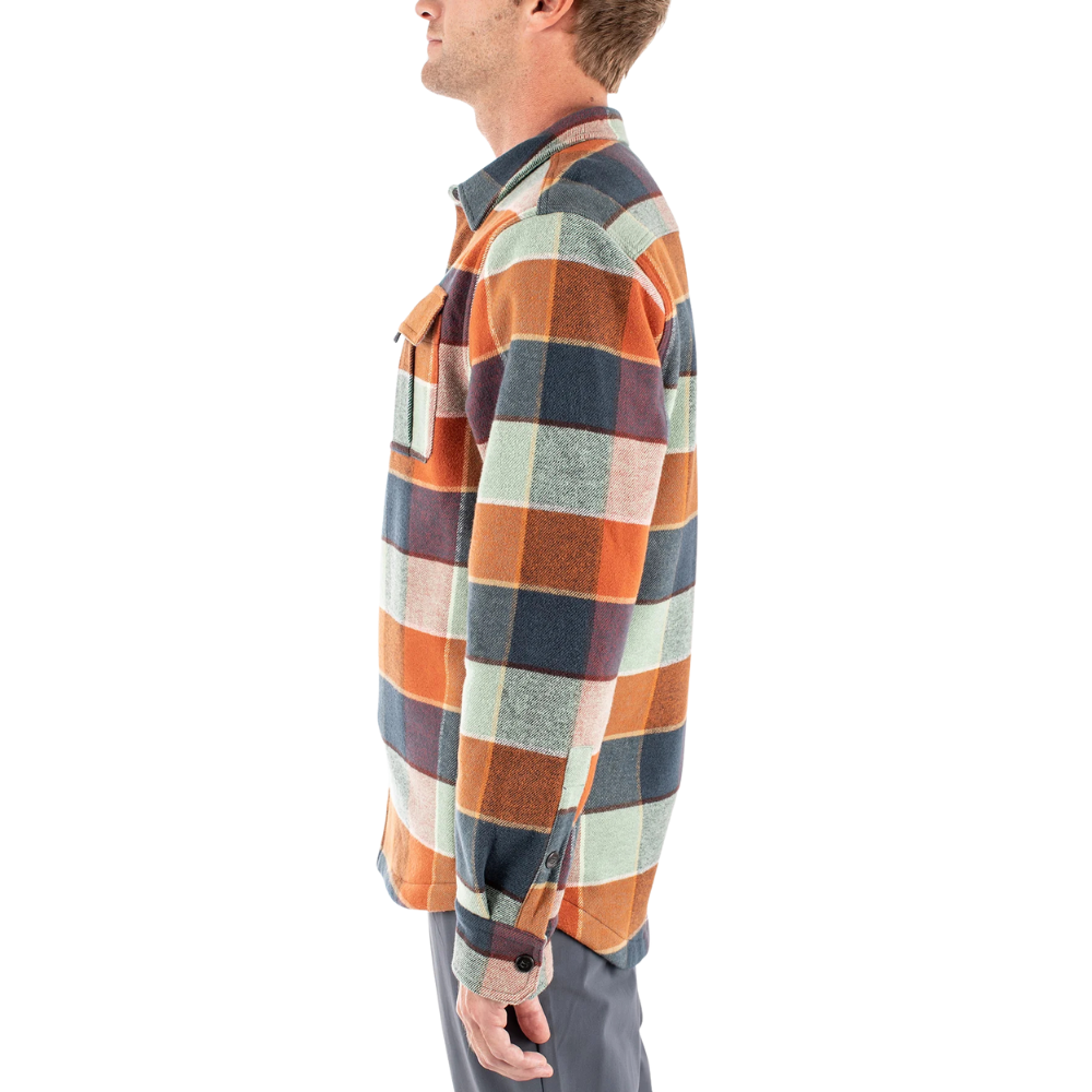 Jetty - Men's Hull Jacket - Rust Plaid