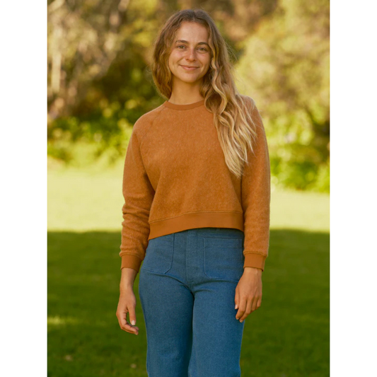 Mollusk - Softest Crew Sweater - Orange Earth