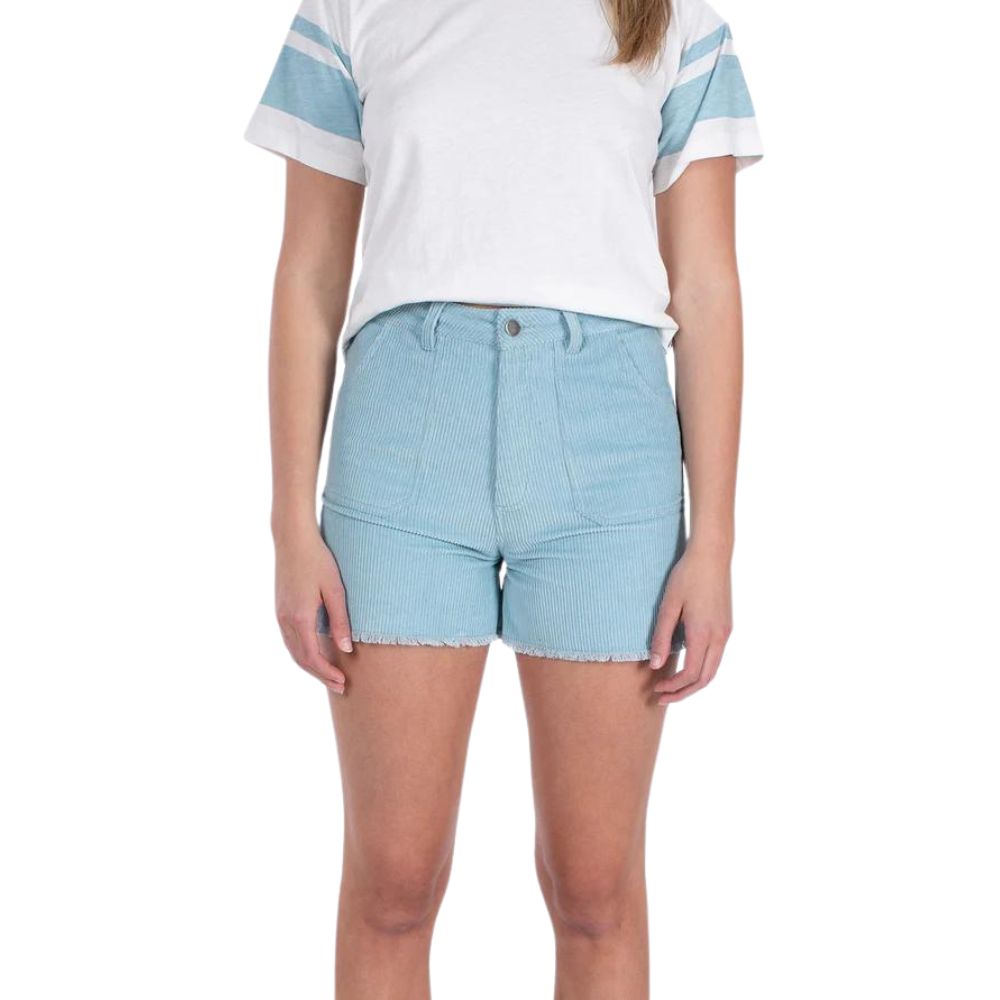 Jetty Women's Wale Corduroy Short - Light Blue