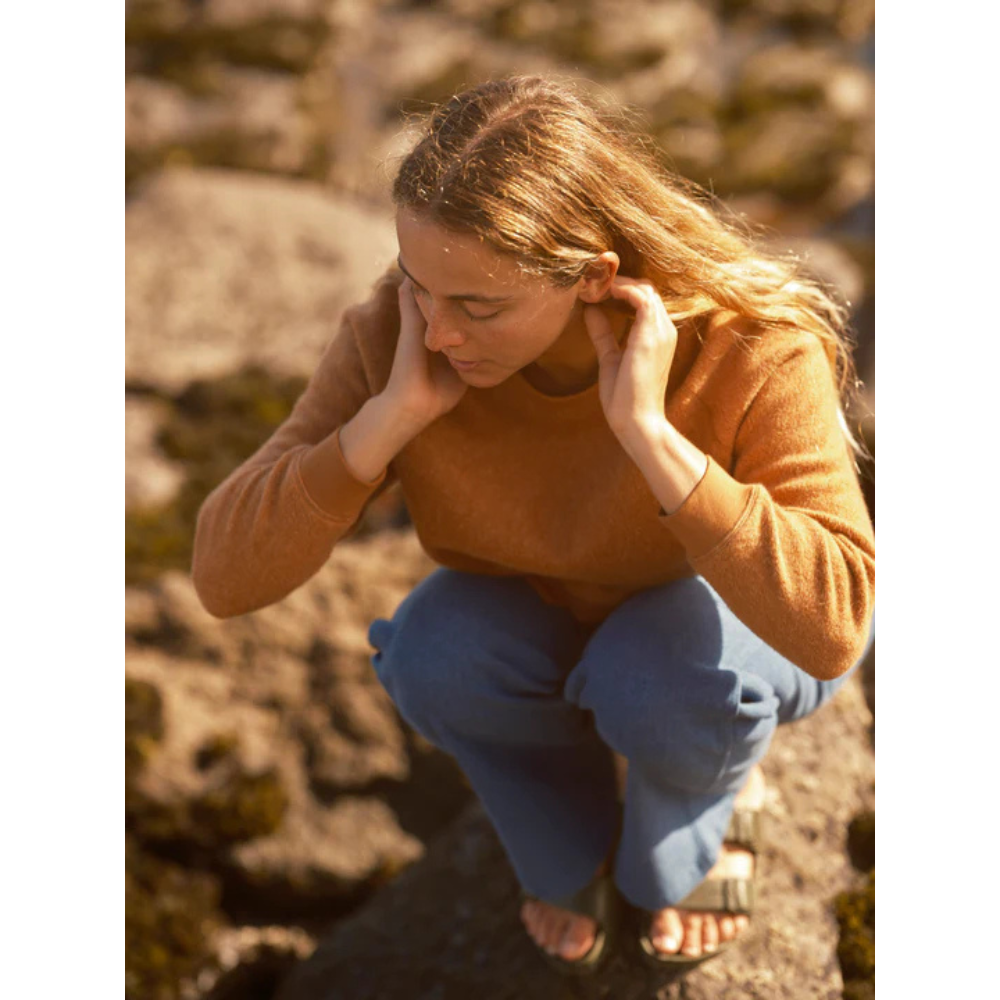 Mollusk - Softest Crew Sweater - Orange Earth