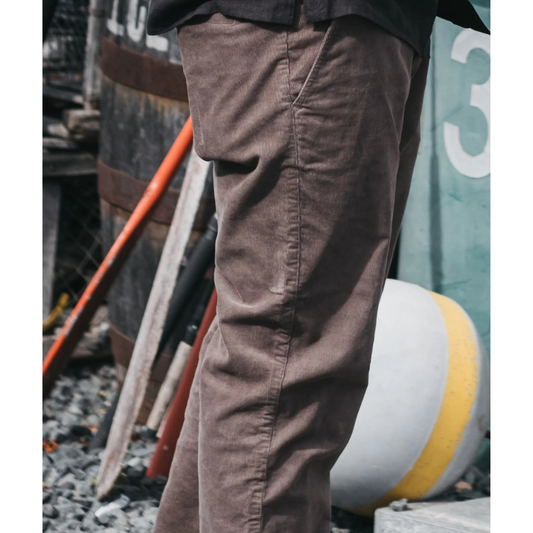 Jetty: Depth Cord Pant - Brown