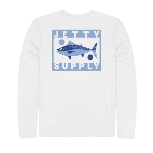 Jetty Men's Beach Tuna UV LST - White