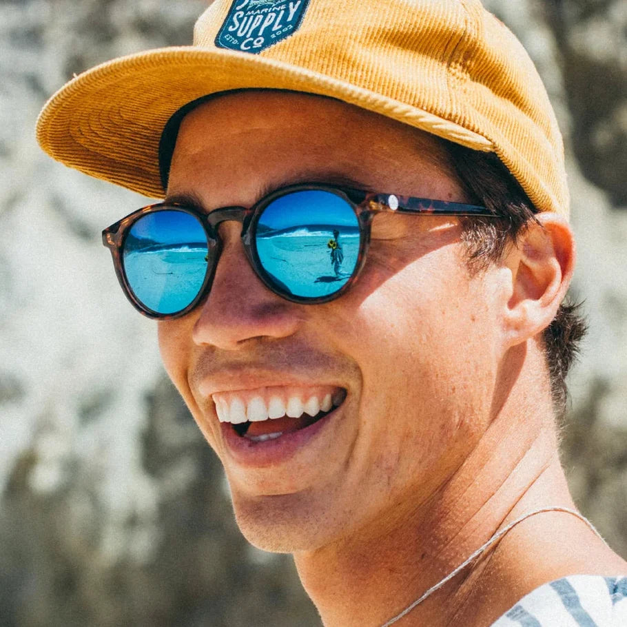 Dipsea Tortoise Aqua Polarized Sunglasses