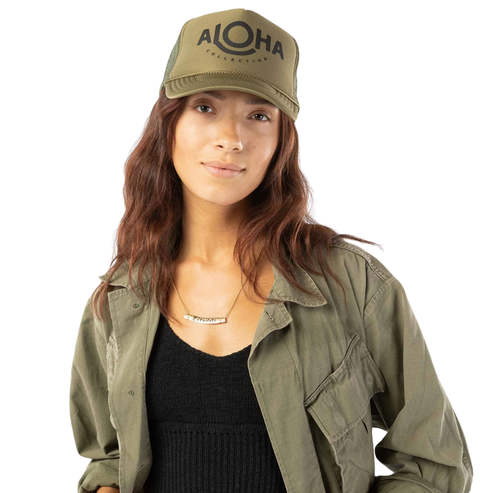 Aloha Collection - Aloha Trucker - Khaki/Black