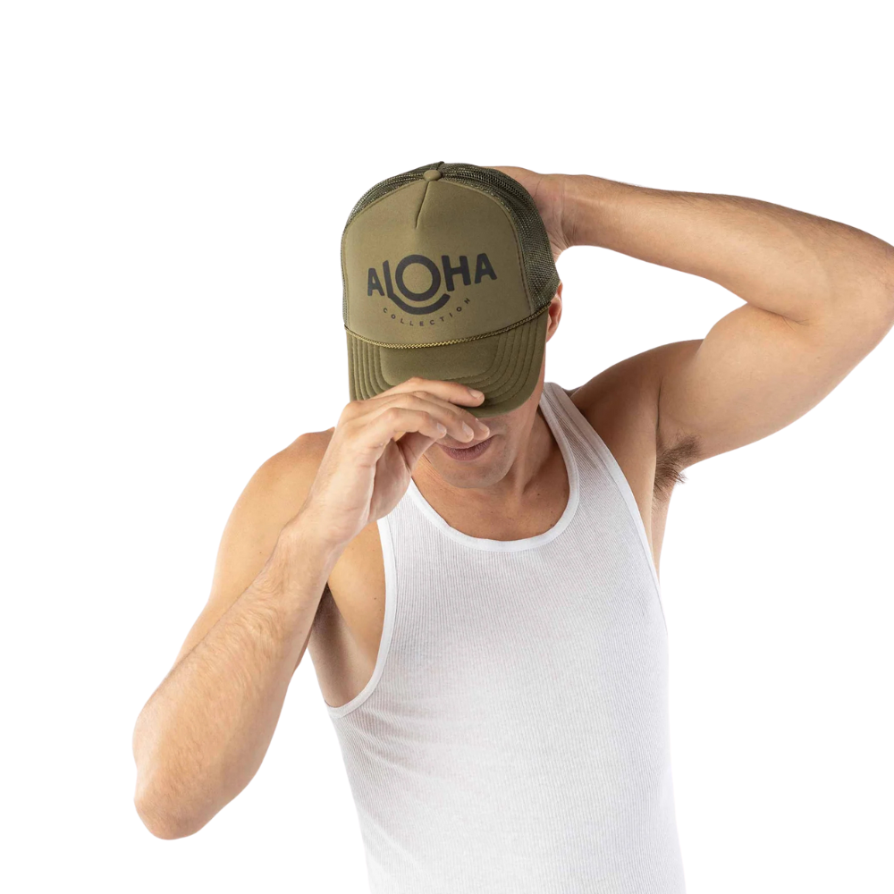 Aloha Collection - Aloha Trucker - Khaki/Black