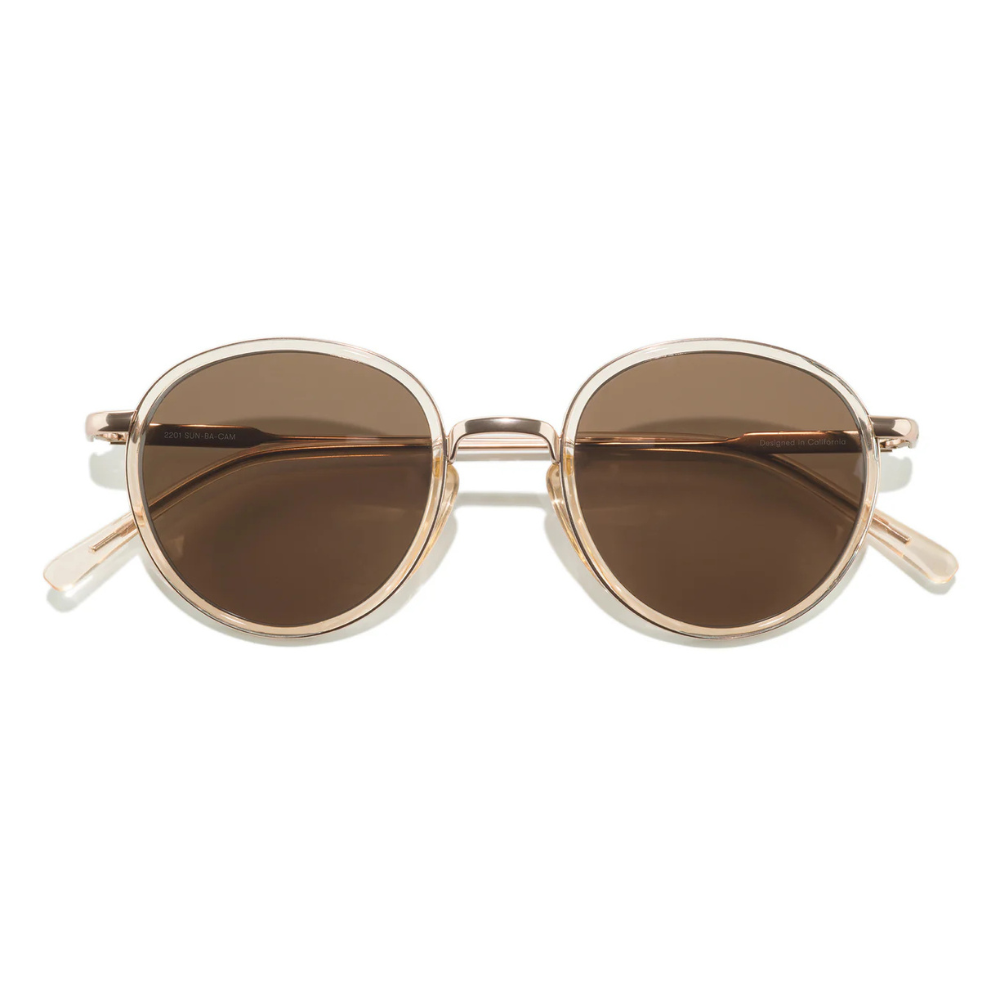 Sunski Baia Polarized Sunglasses - Champagne Amber