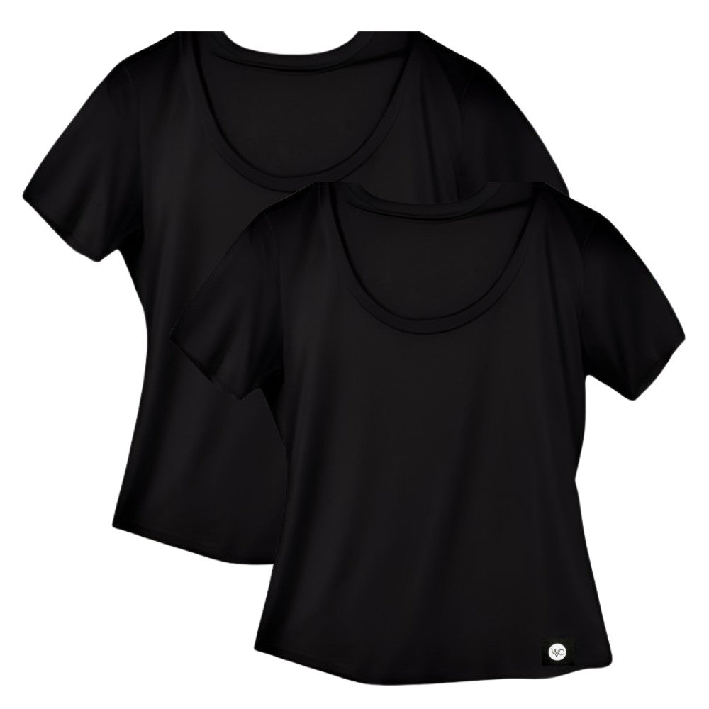 Women’s Organic Cotton Scoop Neck T-Shirt – Black