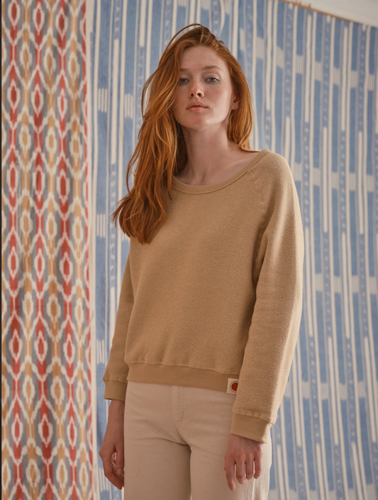 Tan Cloud Crew Sweatshirt