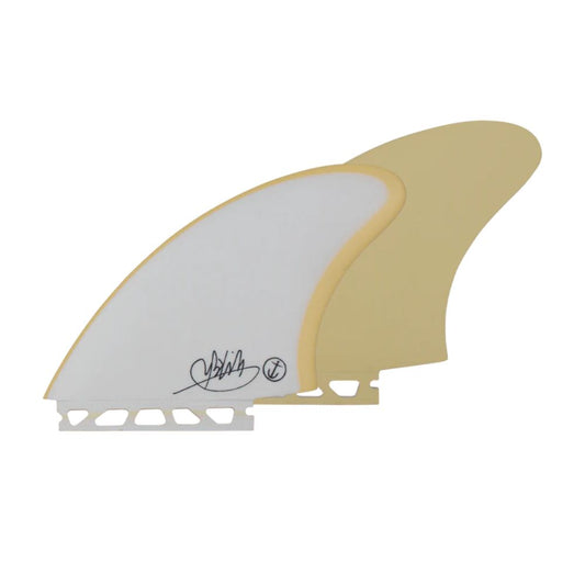 Captain Fin - Mikey February Keel - Twin Fin Single Tab - White