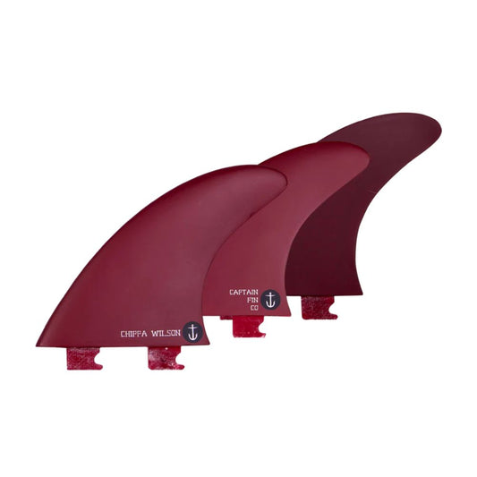 Captain Fin - Chippa Wilson Bones Large Thruster - Burgundy (Twin Tab)