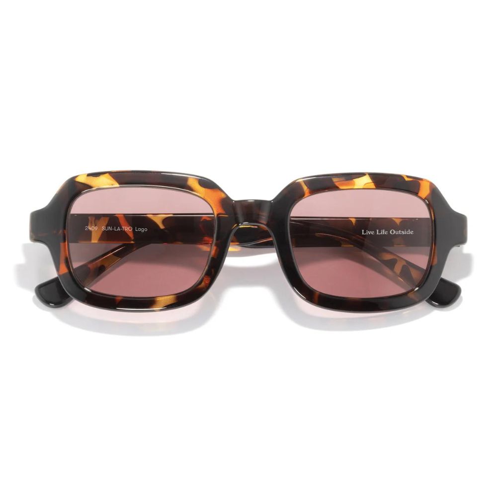 Sunski Lago Polarized Sunglasses - Tortoise Rose