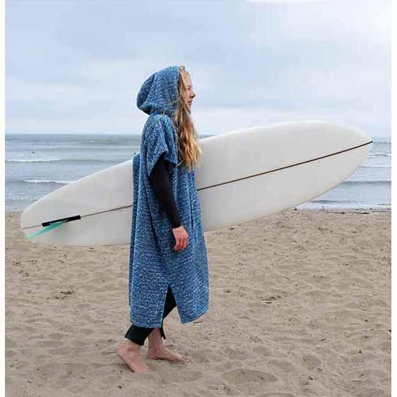 Surf Changing Poncho - Indigo Blue