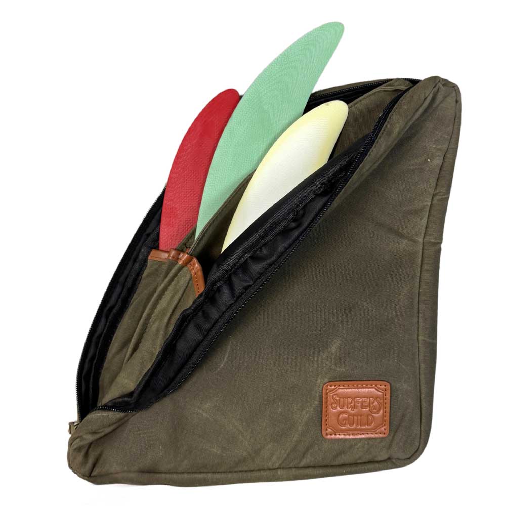 Surfboard Fin Case | Canvas Fin Storage | Surf Travel Fin Container ...