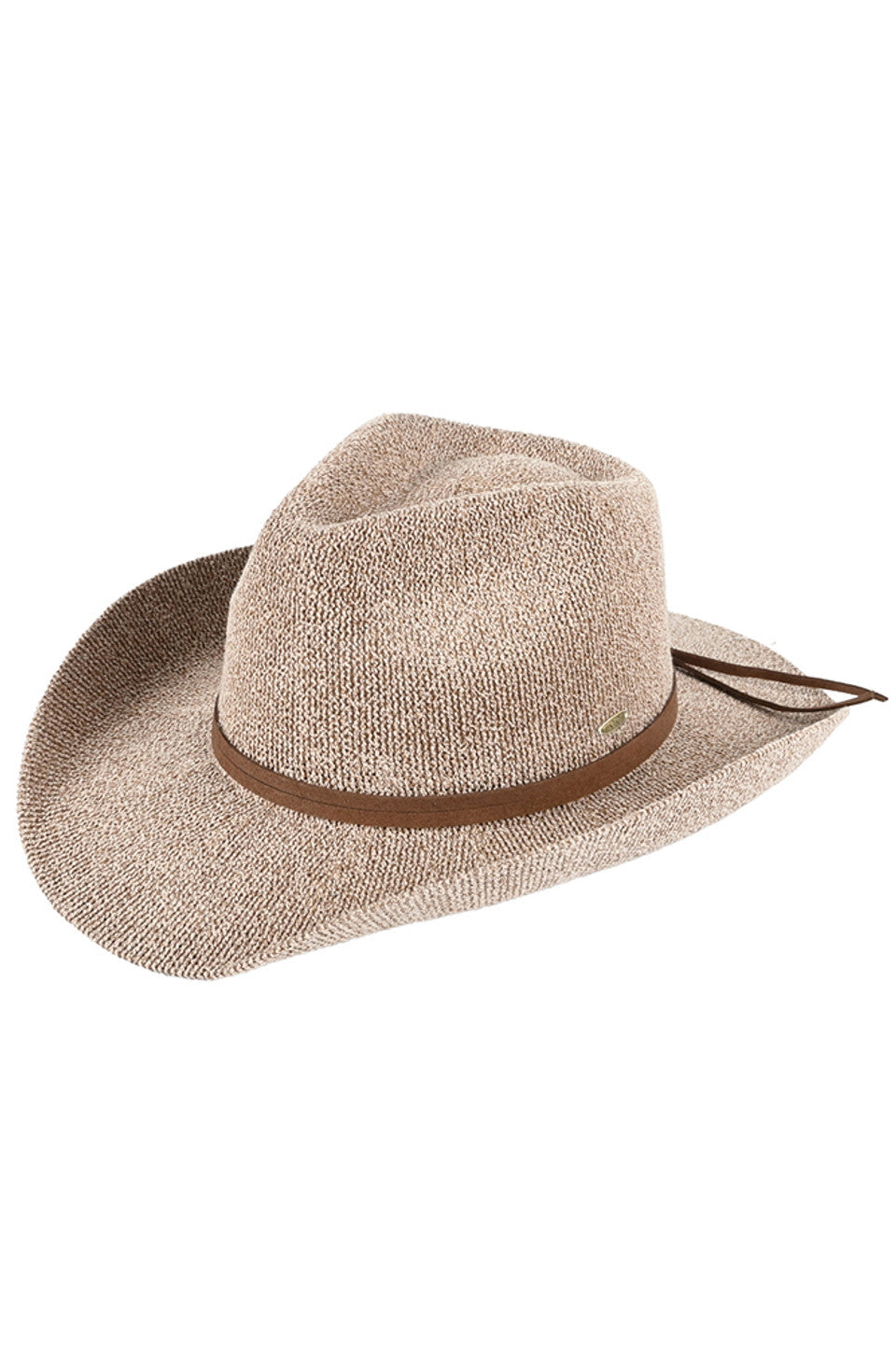 C.C Women's Terry Cloth Band Trim Cowboy Hat