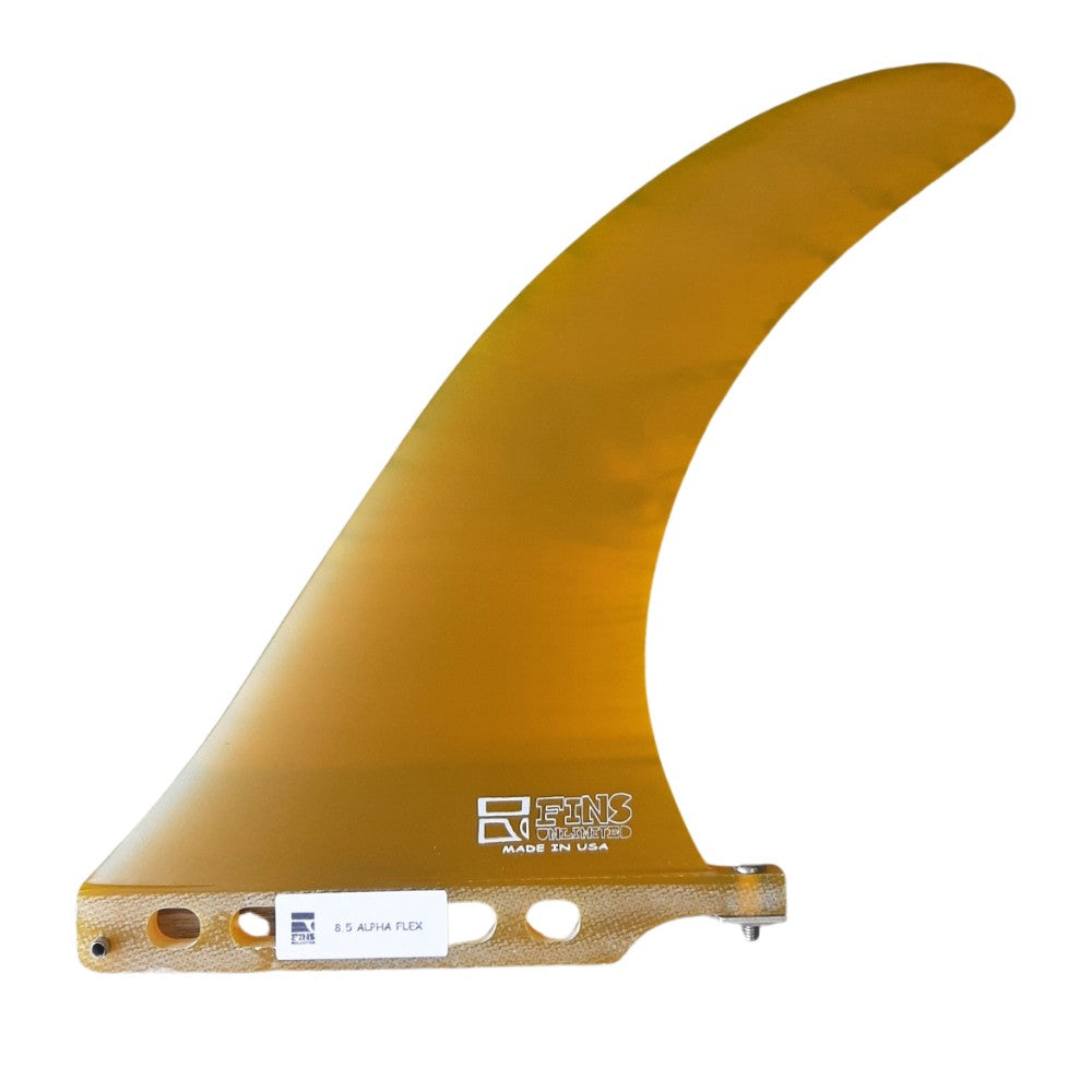 Alpha Flex Single Fin - 8.5" - Mustard Yellow