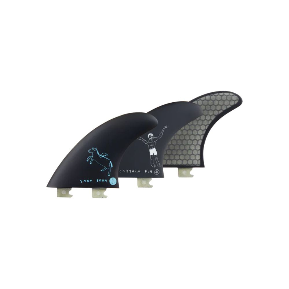 Captain Fin - Yago Dora Large Thruster - Black (Snap In)