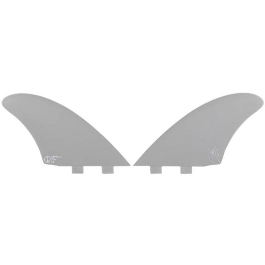 Captain Fin - Jeff McCallum Keel - Twin Fin (Twin Tab) - Light Grey