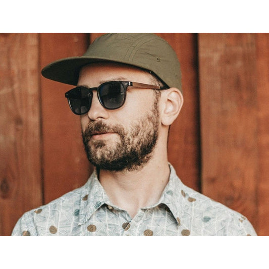 CAMP Sunglasses: Topo Fog/Walnut (Polarized + G15)