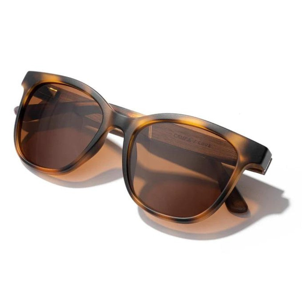 CAMP Sunglasses: Cove - Matte Tortoise/Walnut (Brown Polarized)