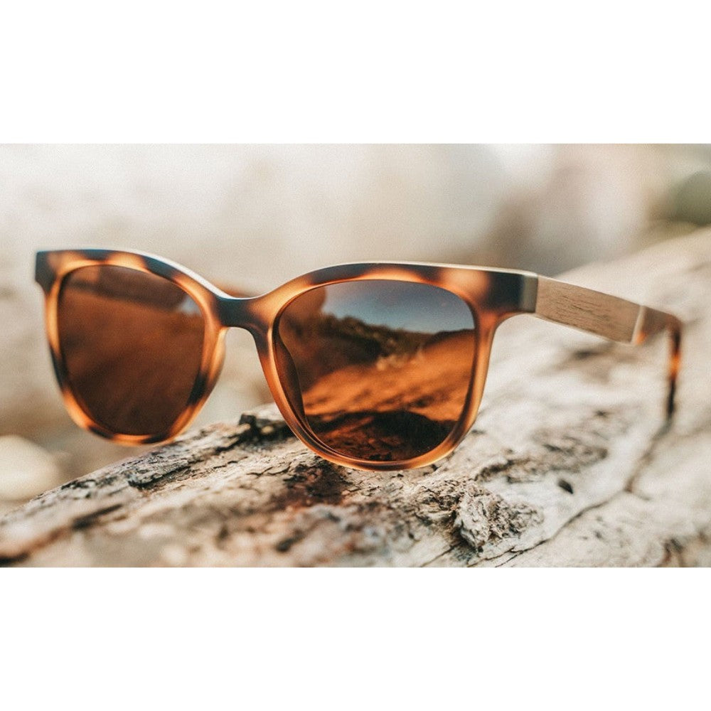 CAMP Sunglasses: Cove - Matte Tortoise/Walnut (Brown Polarized)