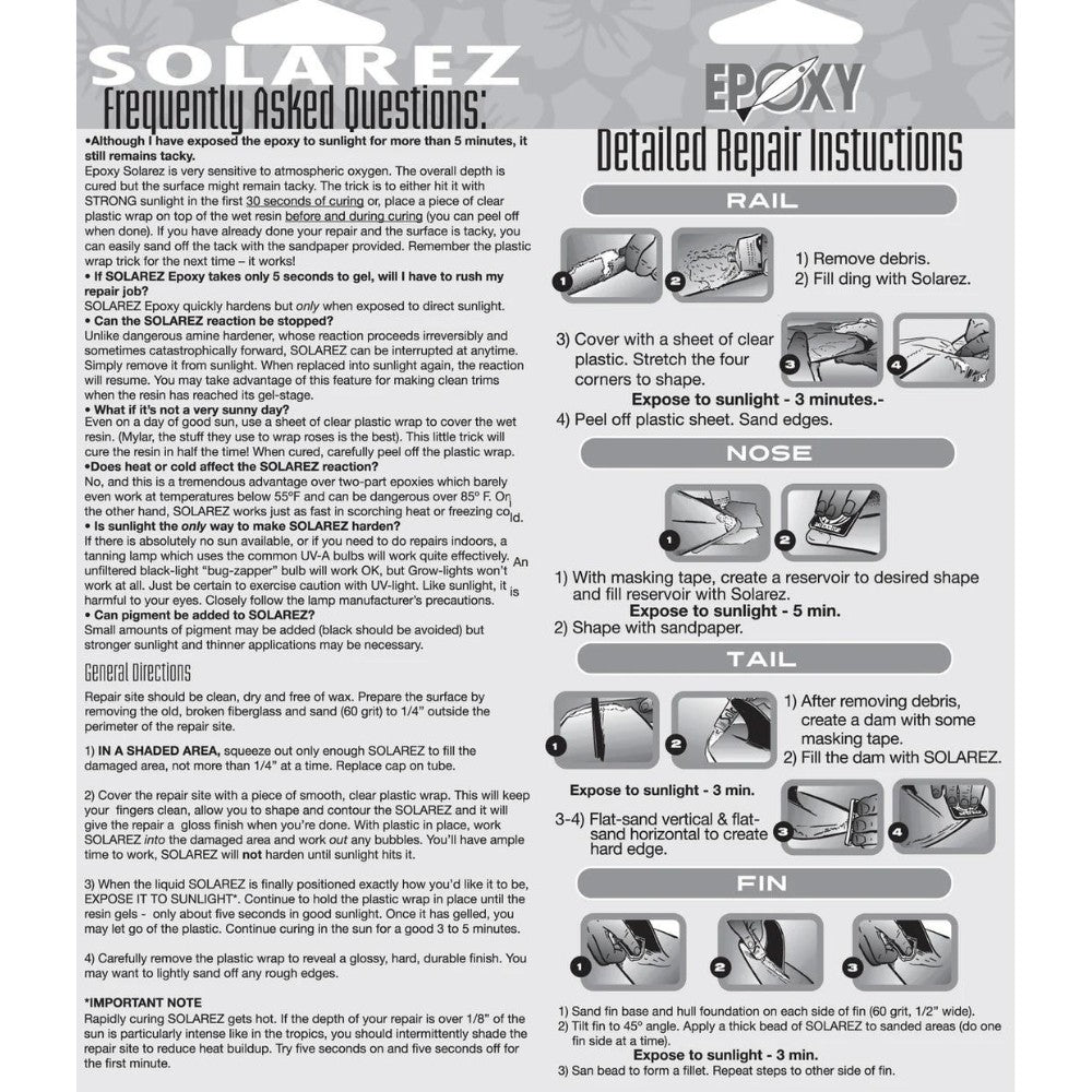 Solarez: Epoxy Ding Repair - 2 Oz.