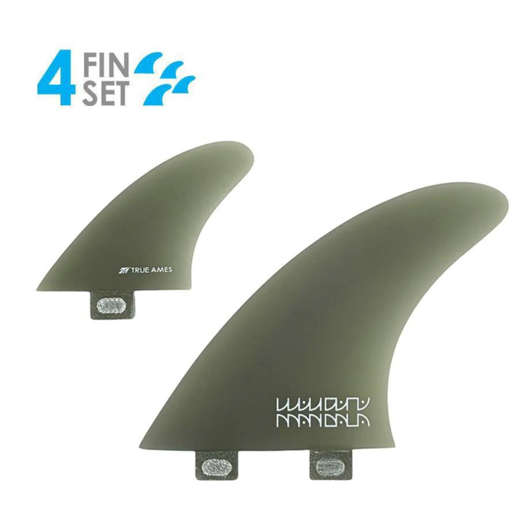 True Ames: Mandala Twinzer - Quad Fin - Smoke - FCS