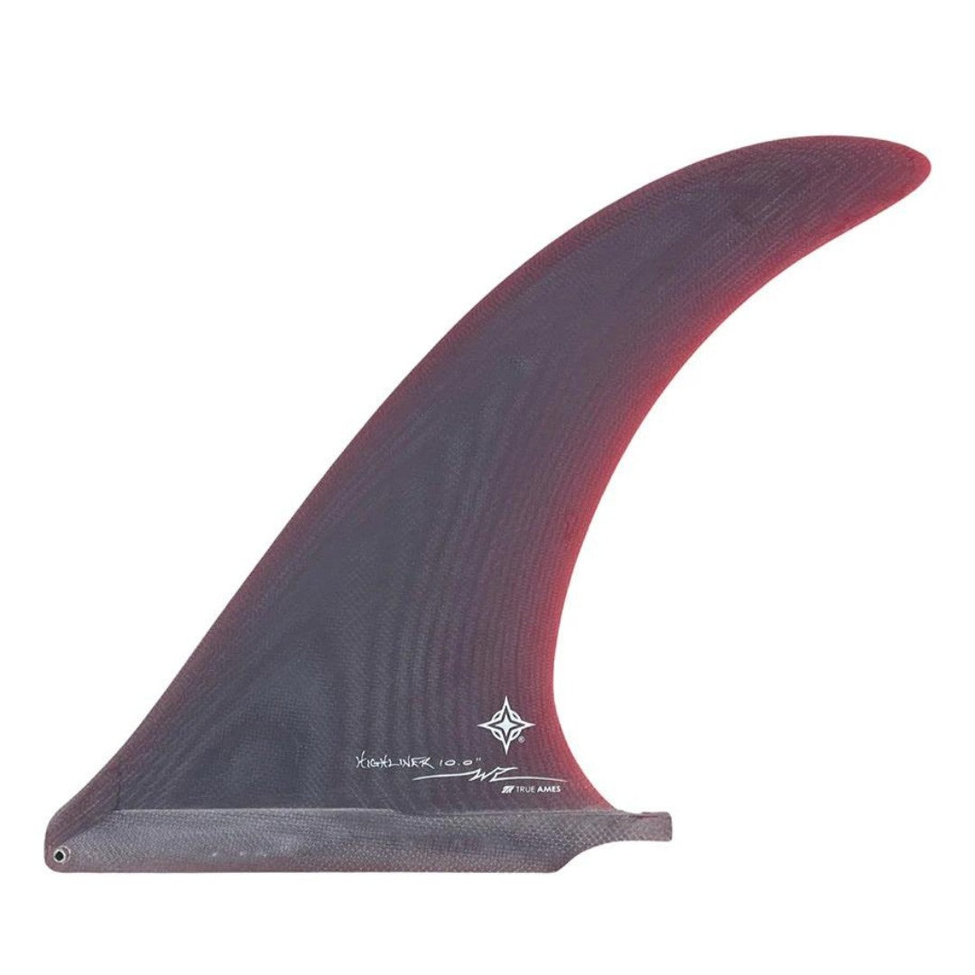 True Ames: Wayne Rich Highliner - Single Fin - 9.5" - Red