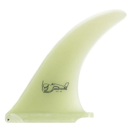 True Ames: George Greenough 4A - Single Fin - 10.5" - Clear