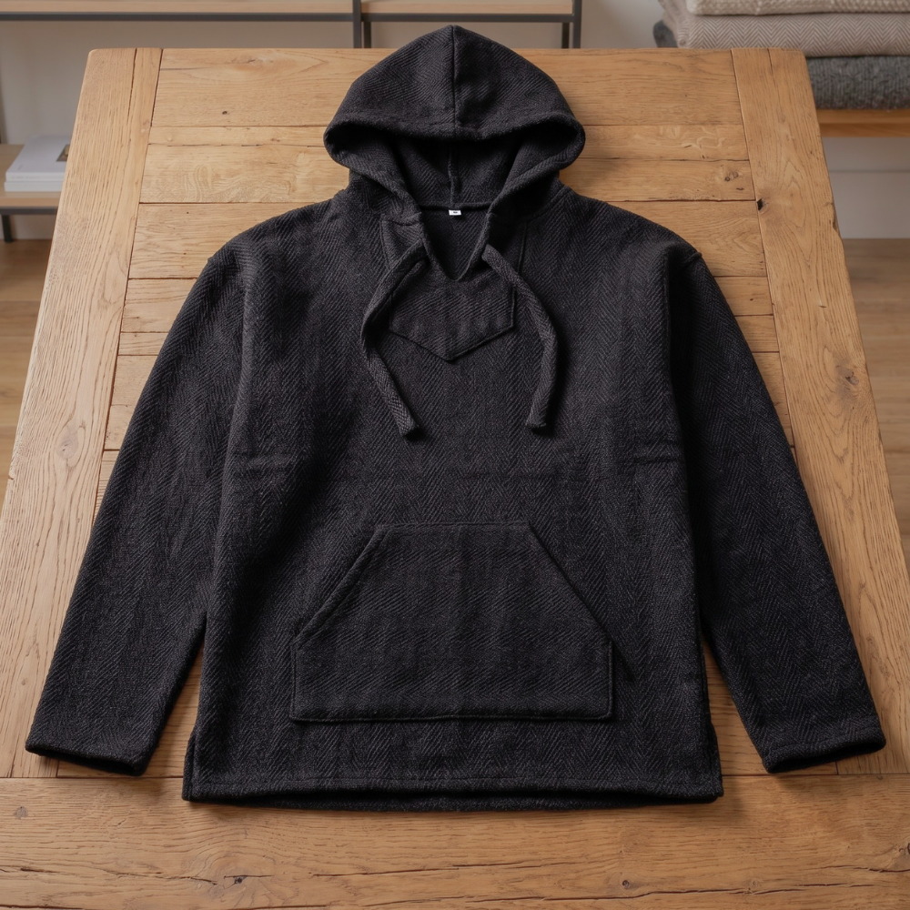 Authentic Baja Hoodie - Solid Black