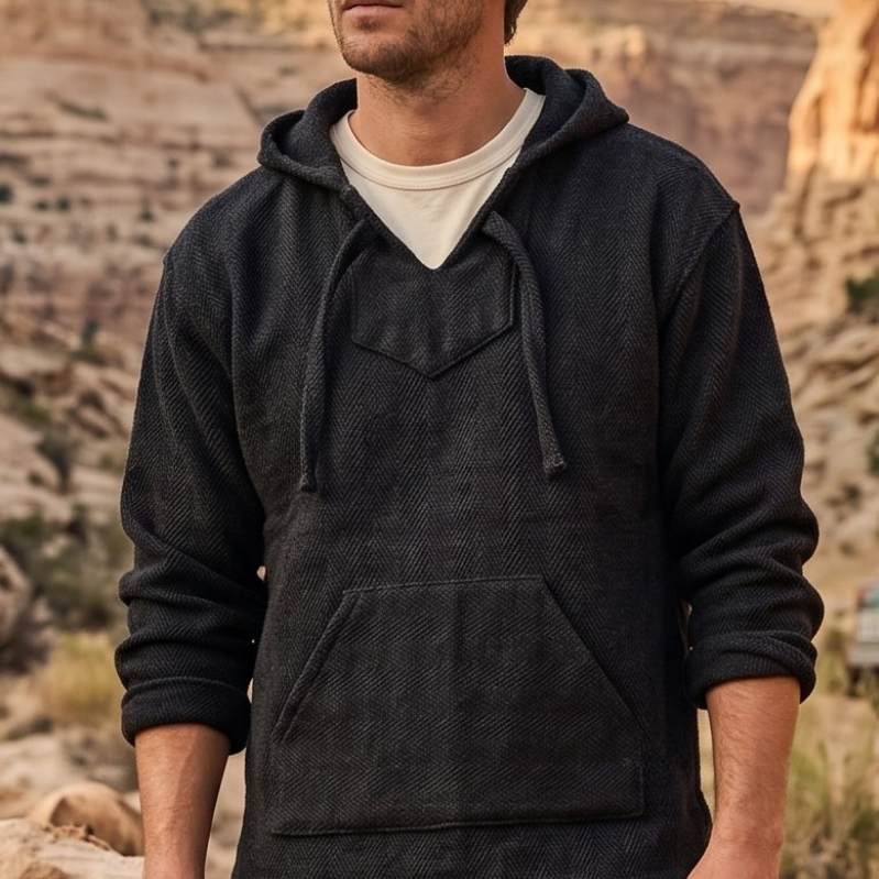 Authentic Baja Hoodie - Solid Black