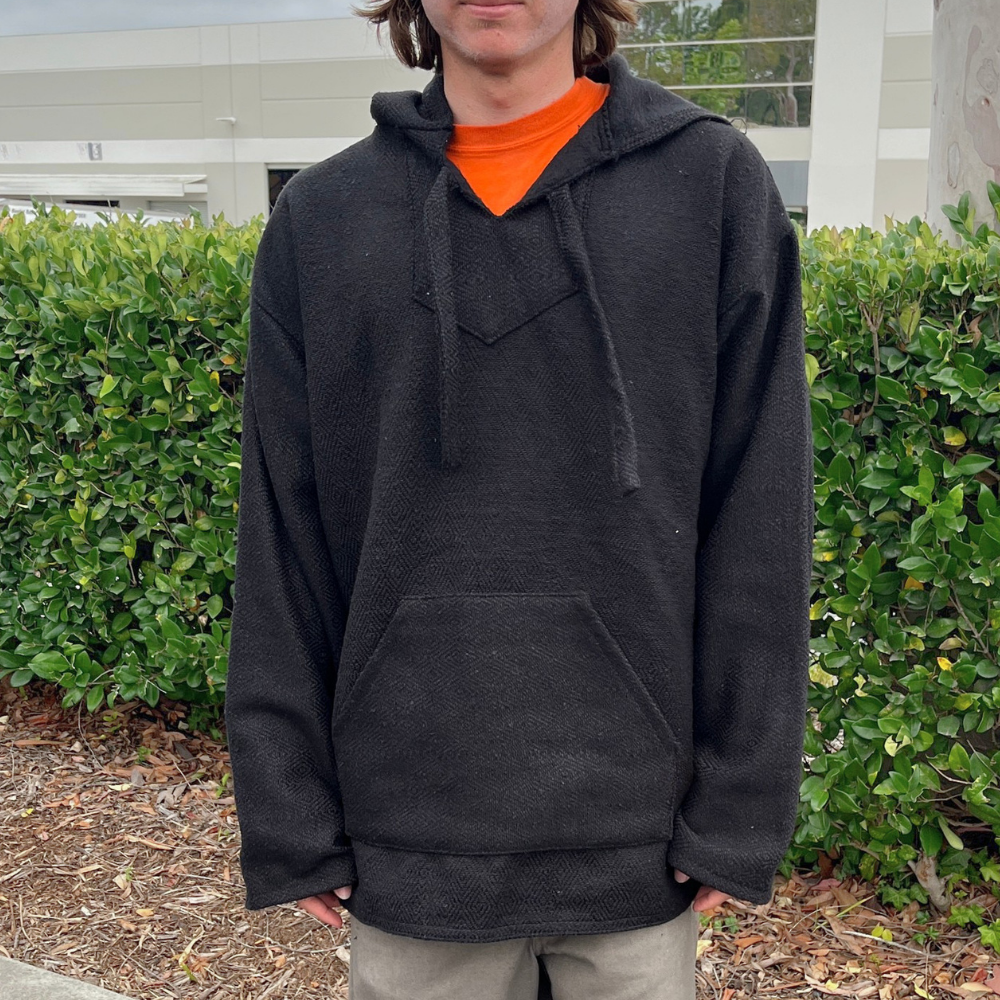 Authentic Baja Hoodie - Solid Black