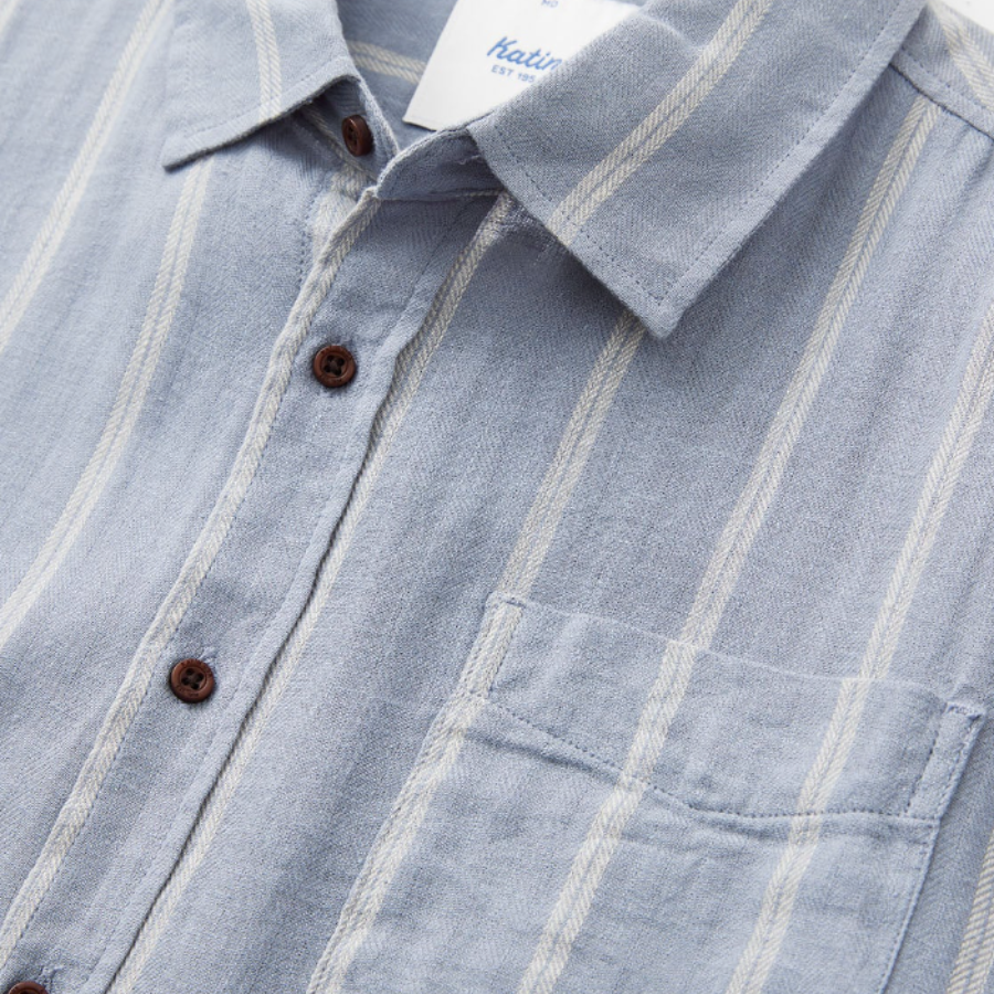 Alan Shirt - Linen Cotton Button Up Short Sleve