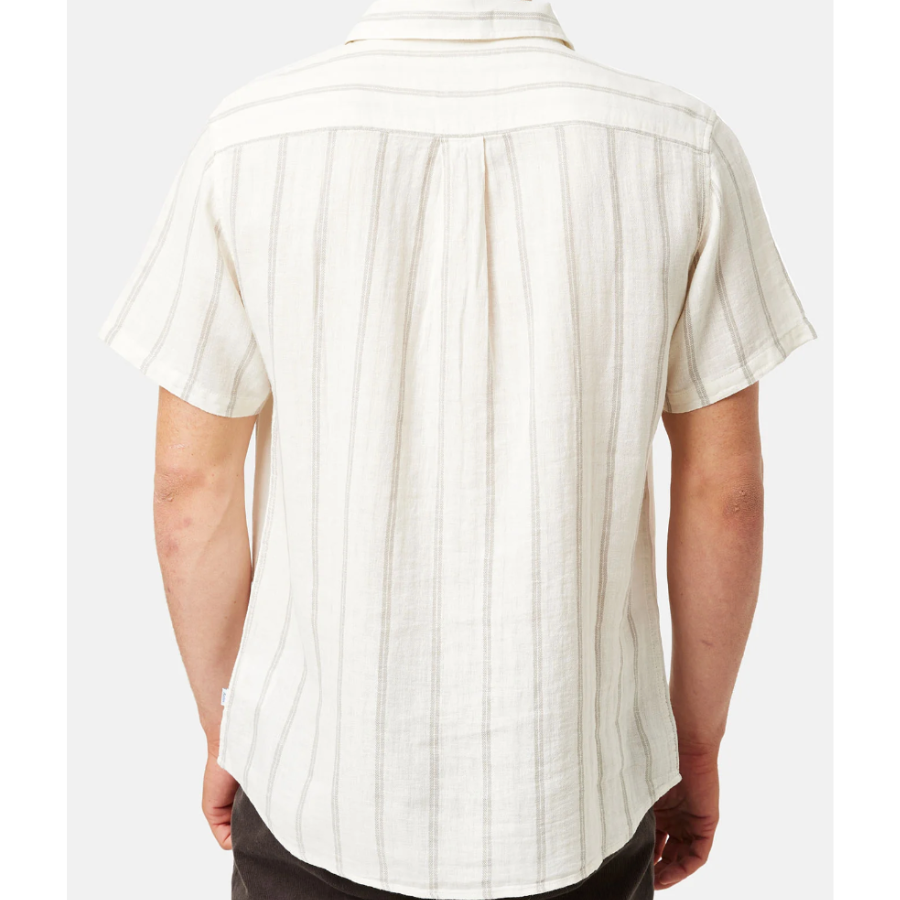 Alan Shirt - Linen Cotton Button Up Short Sleve