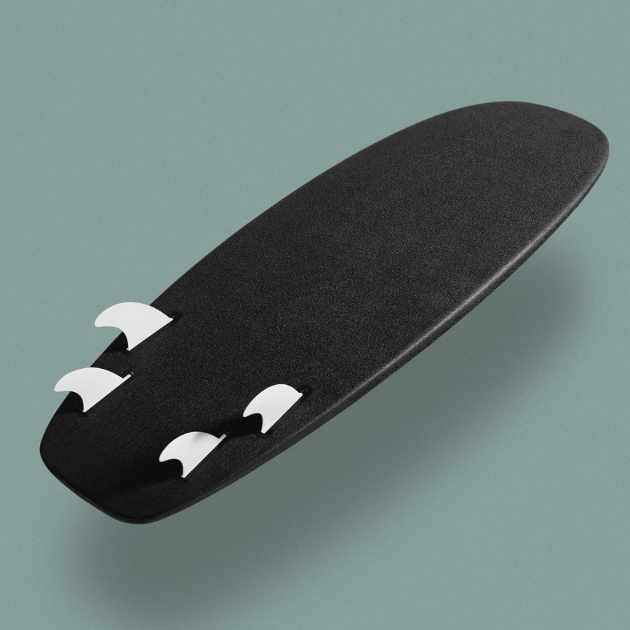 foam quad fin surfboard 