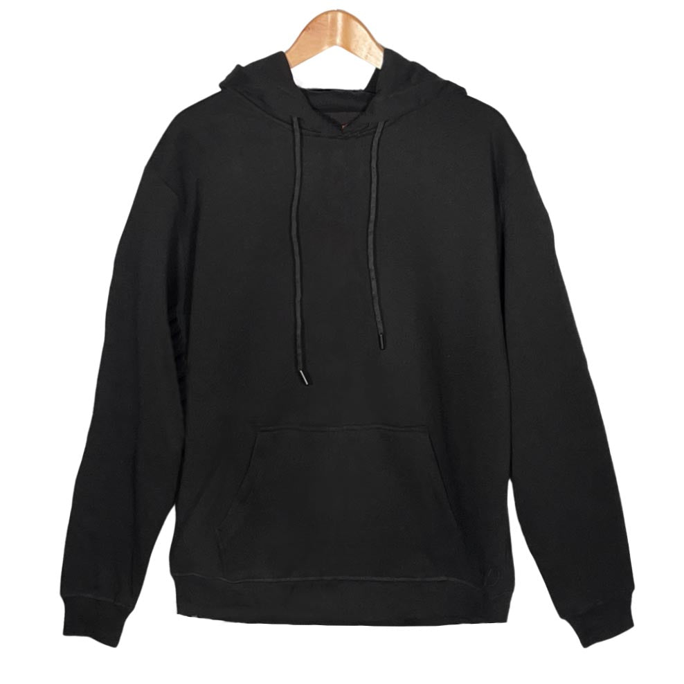 Men's Organic Pull Over Hoodie - Black