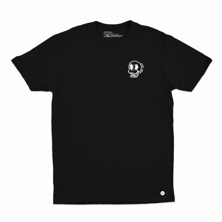 Skeleton Surfer Tee Black - Organic