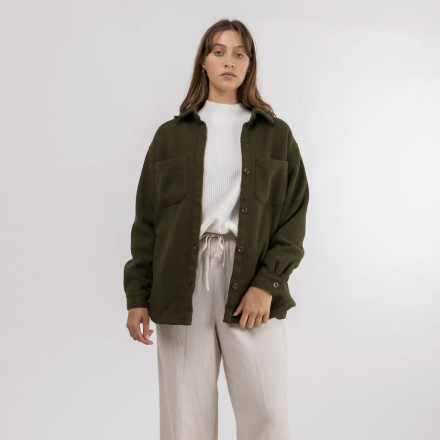 Olive Green Canyon Shacket