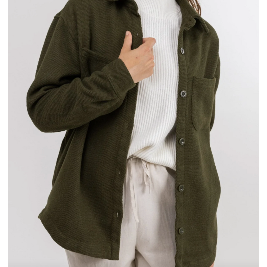 Olive Green Canyon Shacket