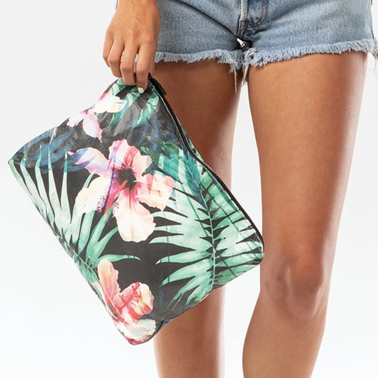 Mid Pouch - With Love from Paradise - Hibiscus Palm