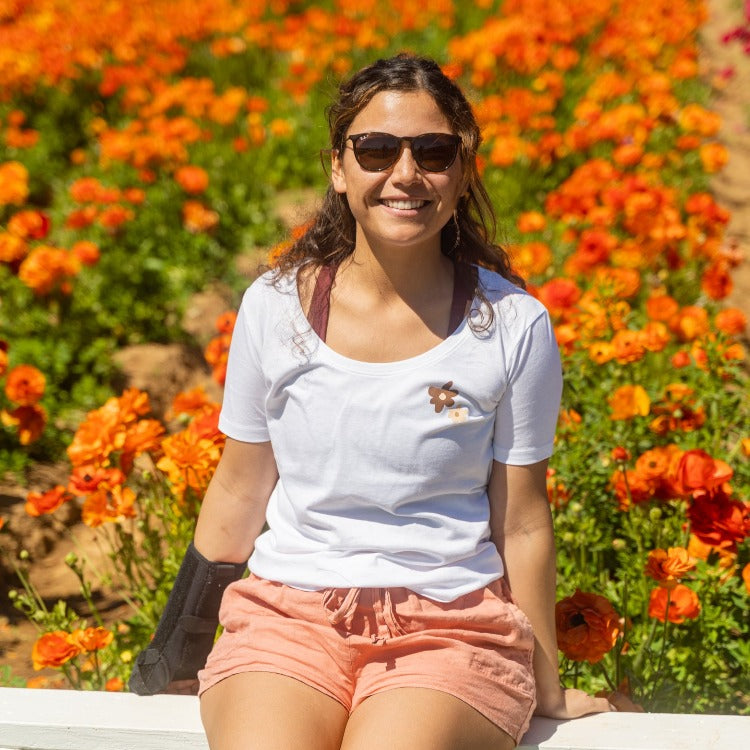 Women's Organic Scoop Neck - Surfer Tee