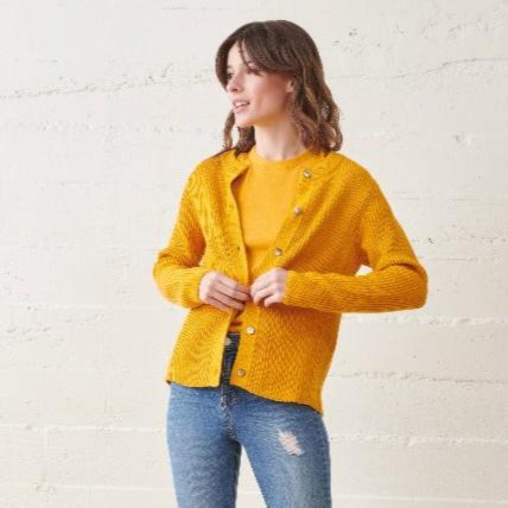 Yellow Jackie Cardigan