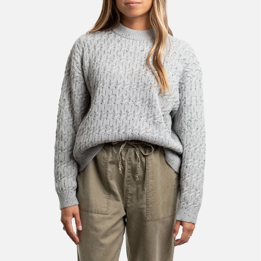 Gray Wharf Cable Knit Sweater