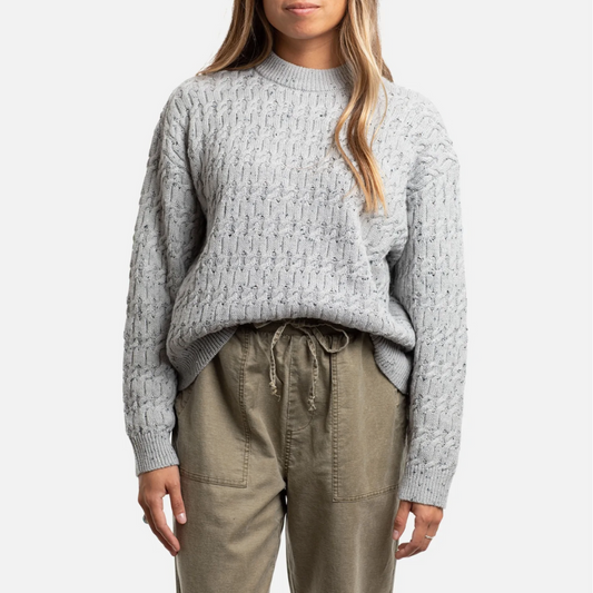 Gray Wharf Cable Knit Sweater