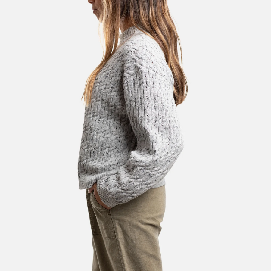 Gray Wharf Cable Knit Sweater