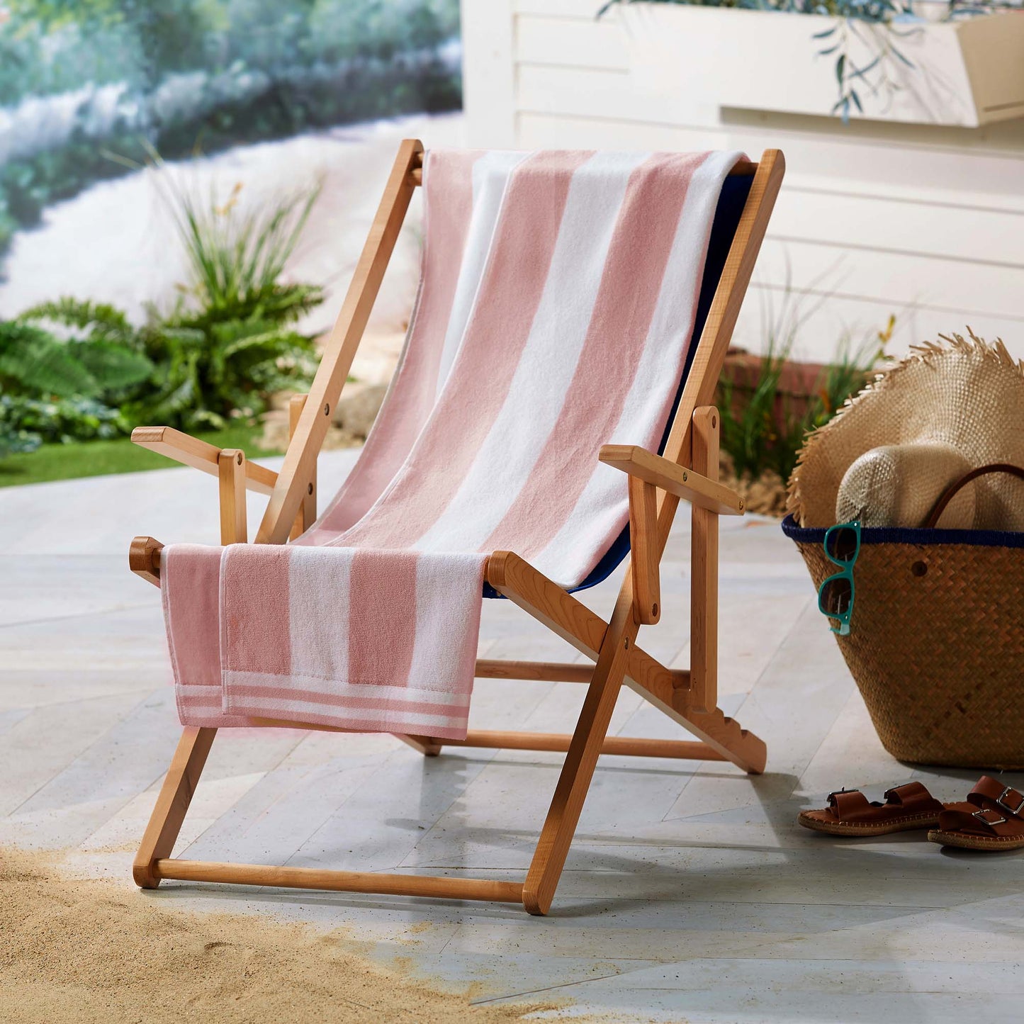 Oversized Striped Cabana Beach Towel - Edgartown Collection