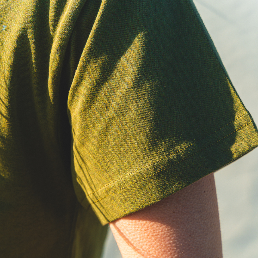 Women's Organic Cotton Boxy Tee - Olive Green