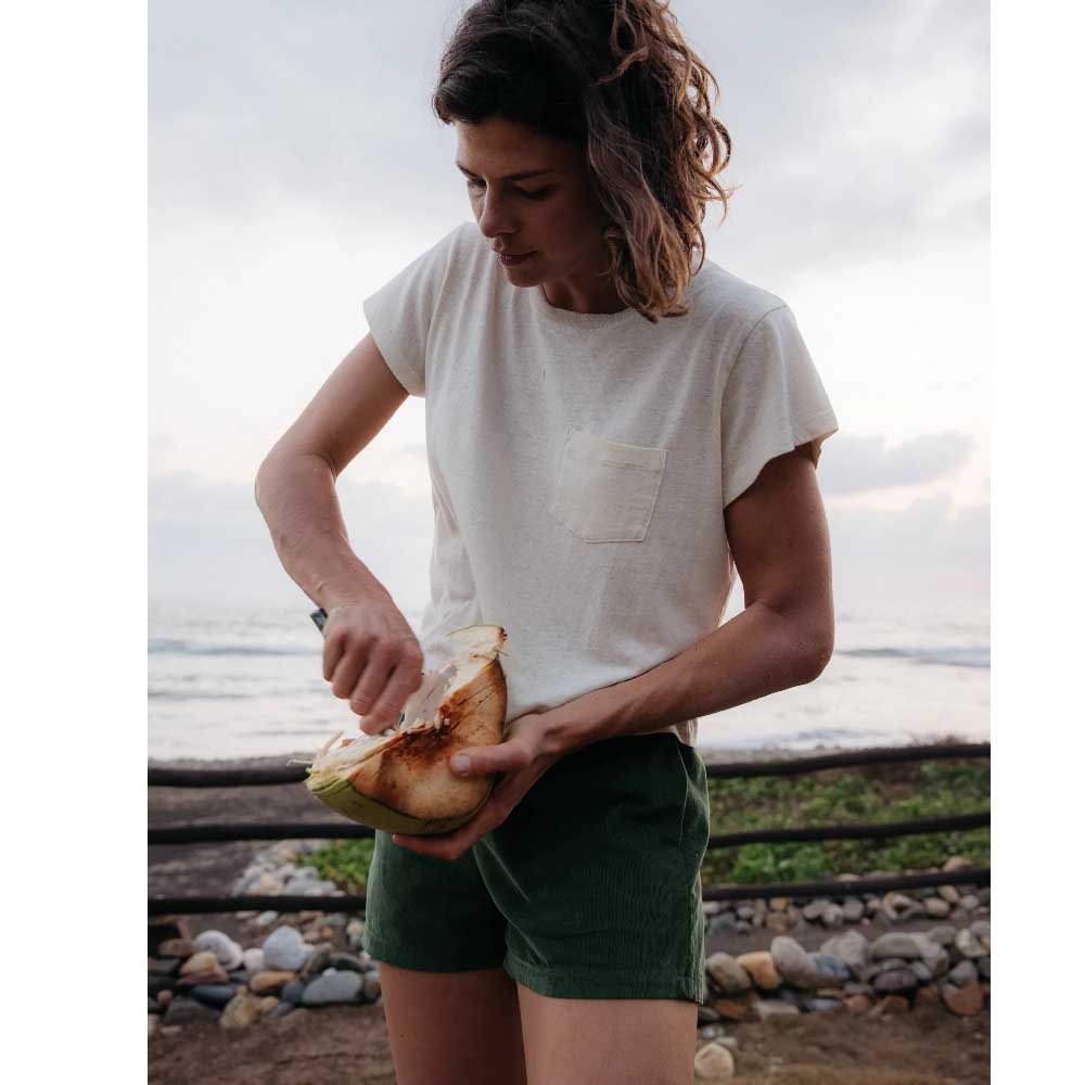 Corduroy Shorts - Forest Green