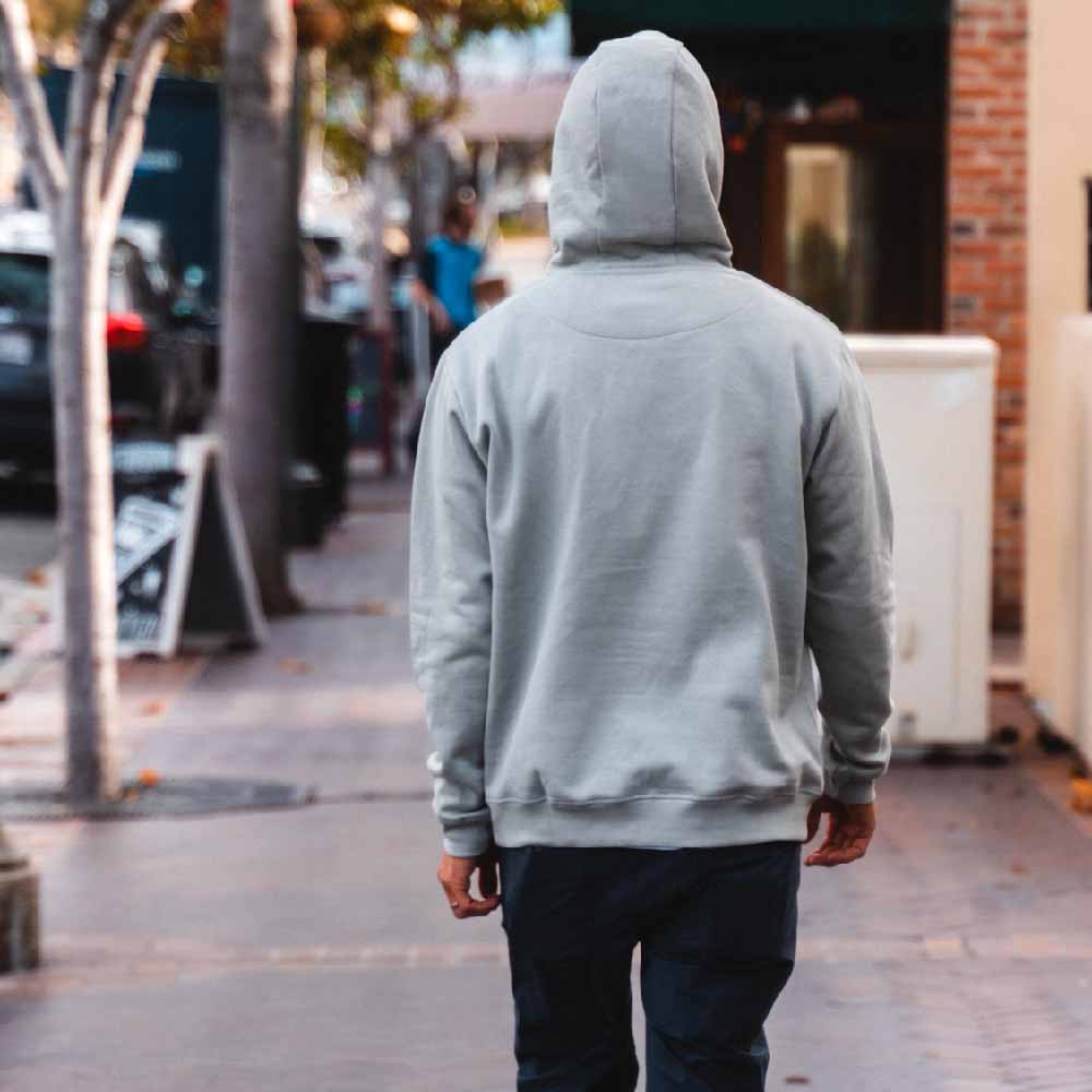 Men's Organic Pullover Hoodie - Grey