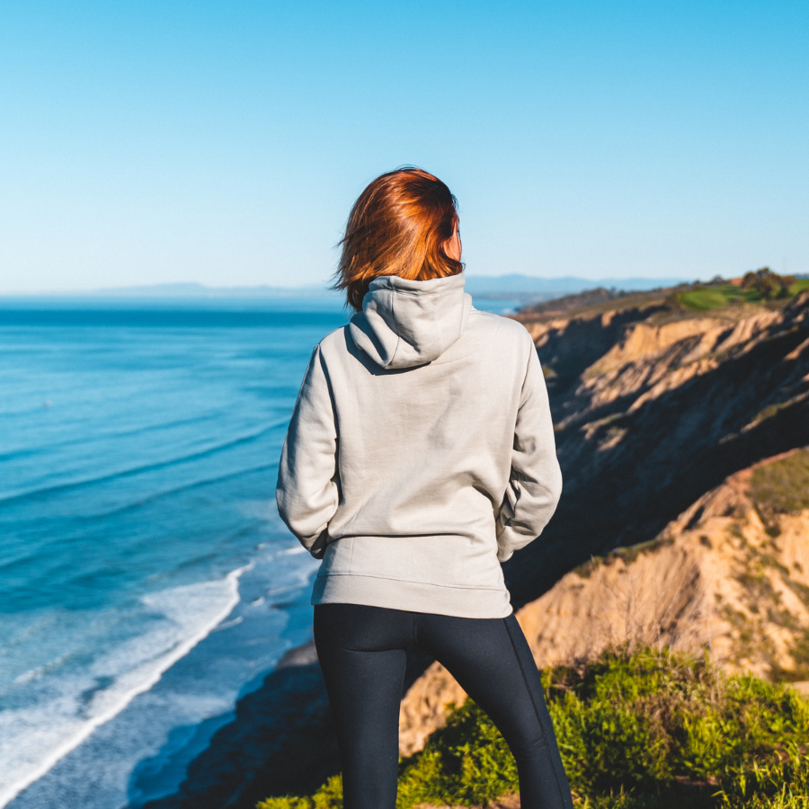 Women's Organic Pullover Hoodie - Grey